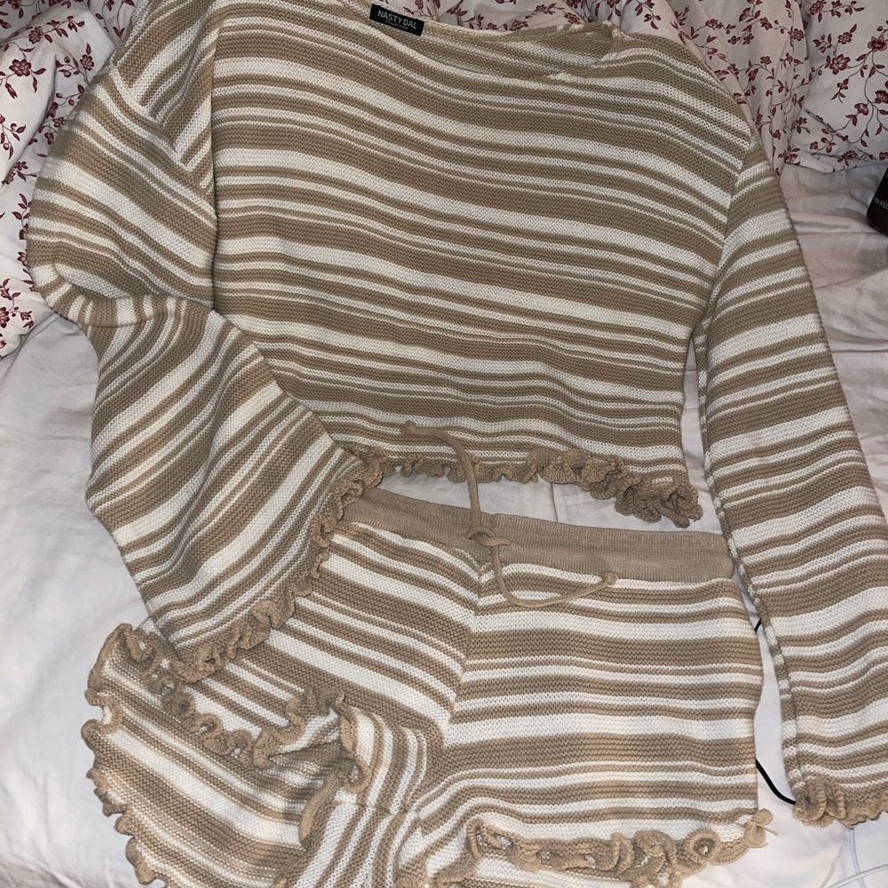 nasty gal striped set